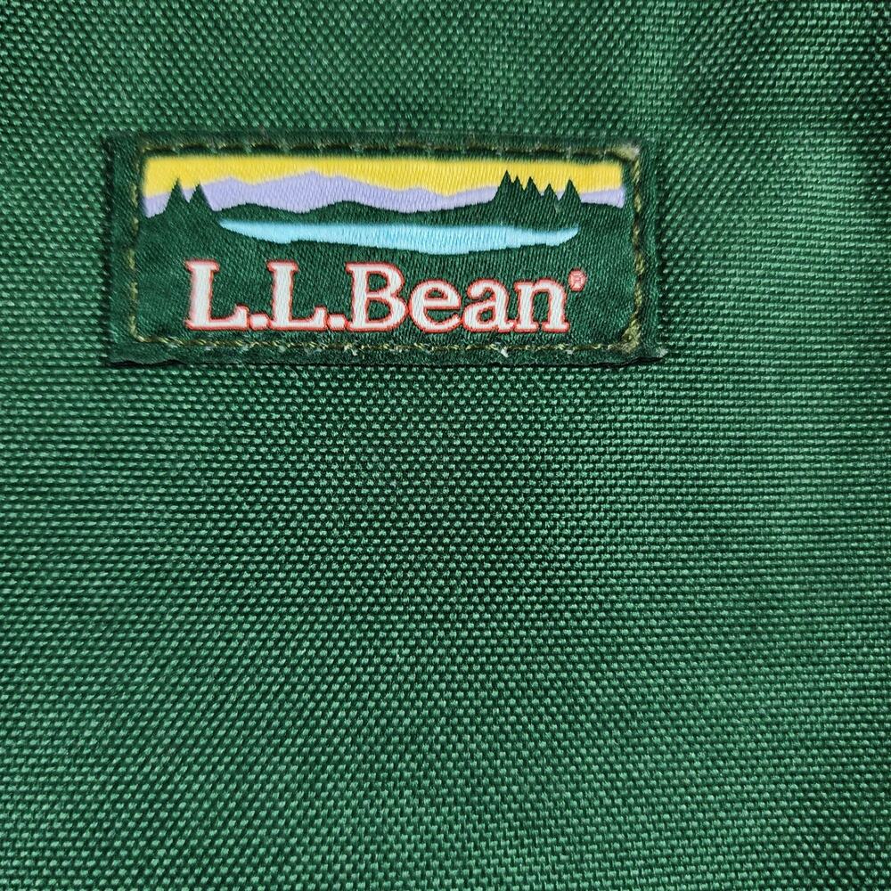 L.L. Bean Stowaway Travel/Organizer Accessory Pouch Green Yellow Zip - Picture 2 of 4